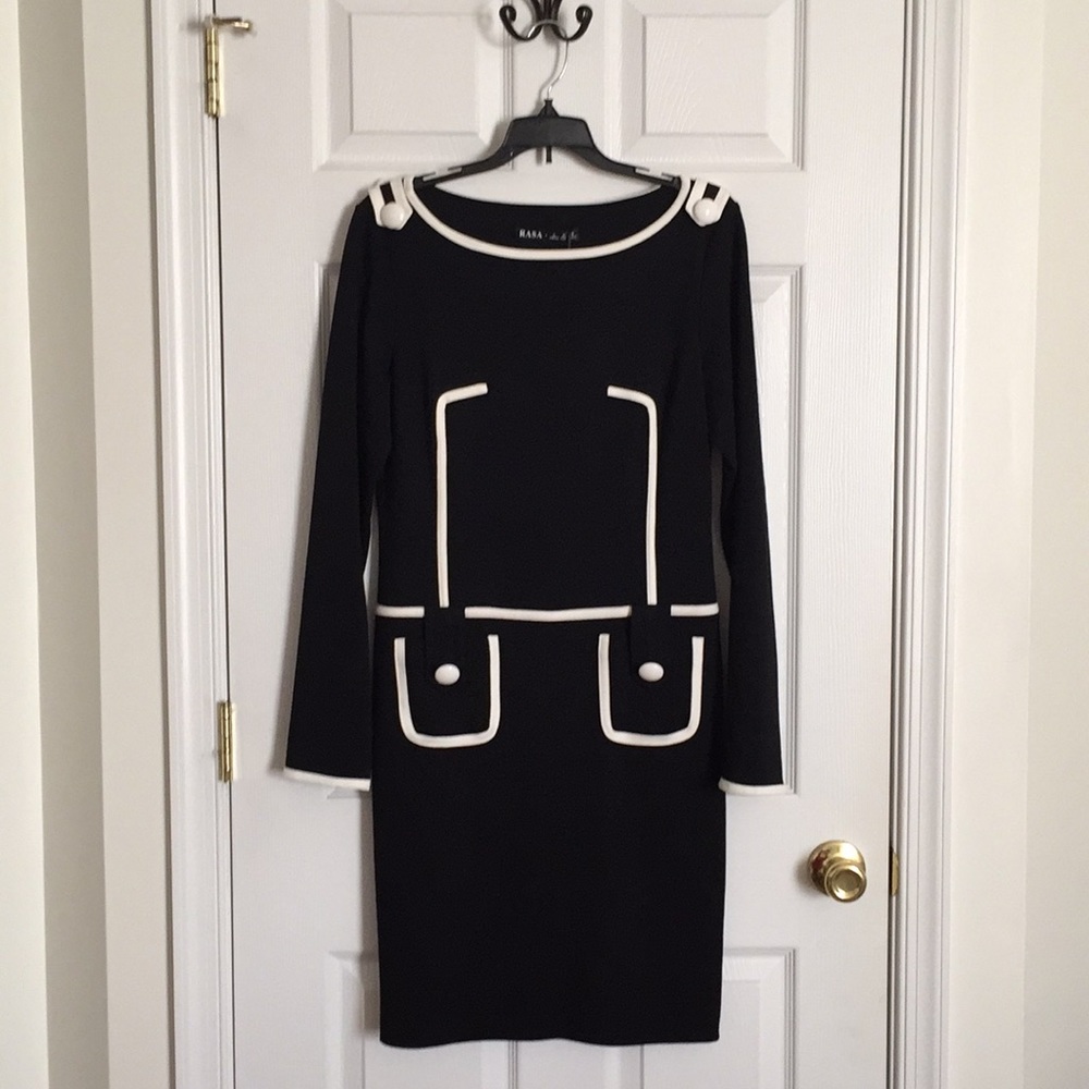 Black and white dress